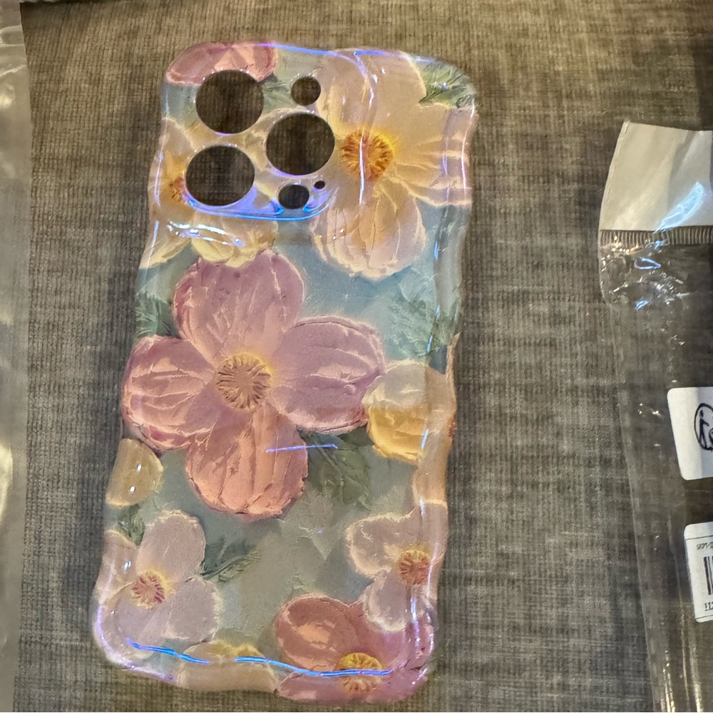 Floral Phone Case - Pink and Green
